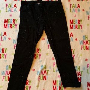 Black sparkly leggings